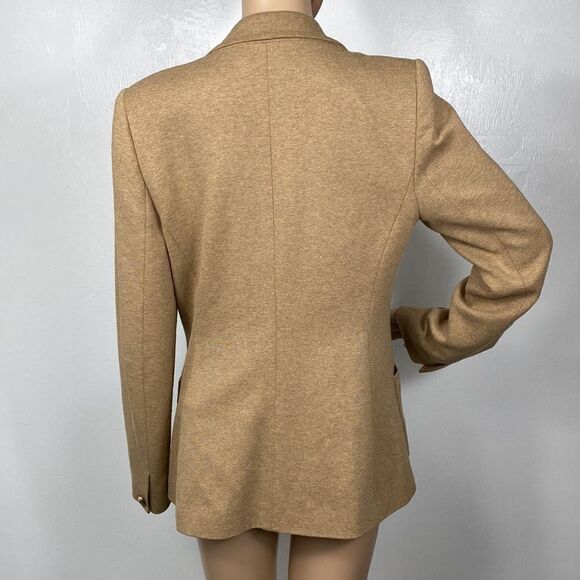 Trina Turk Sand Color Single Button Closure Blazer Jacket Size 8 - Picture 4 of 12